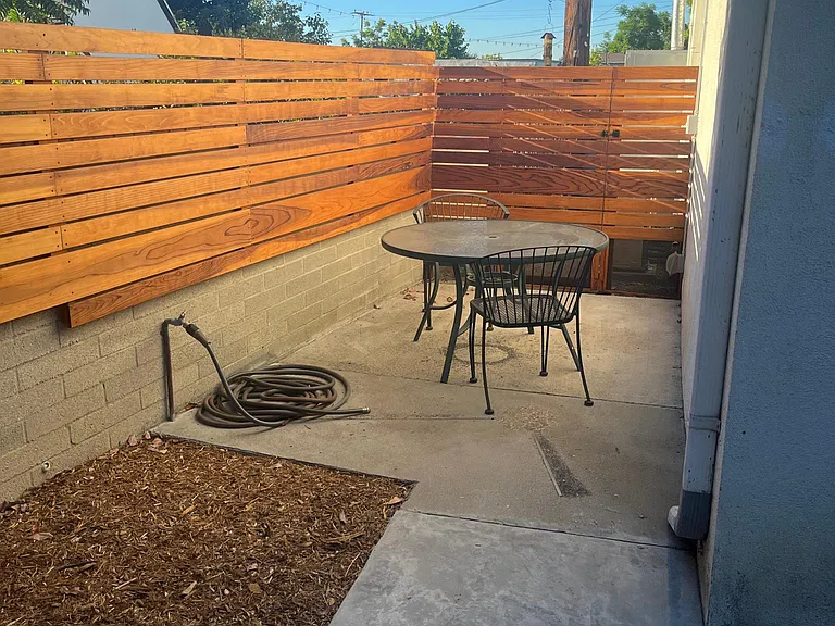 Private outdoor patio