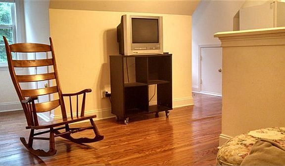 View looking toward dog house windows