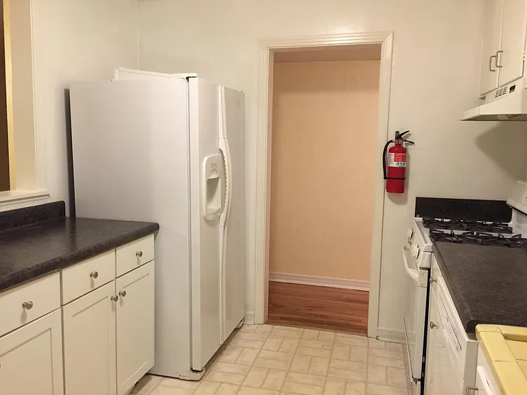 Kitchen looking toward hallway