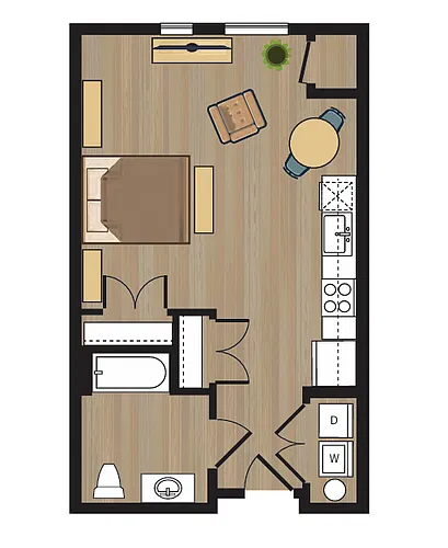 Floor plan S3 - 4D Income Restricted