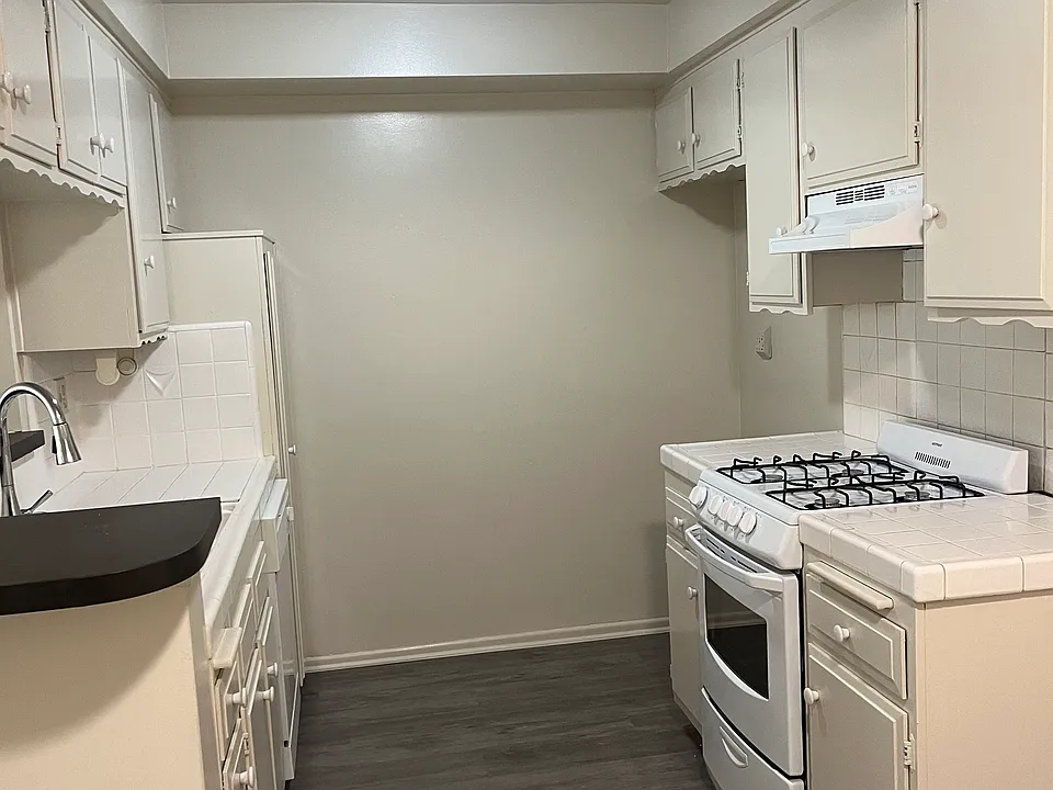 kitchen with brand new dishwasher