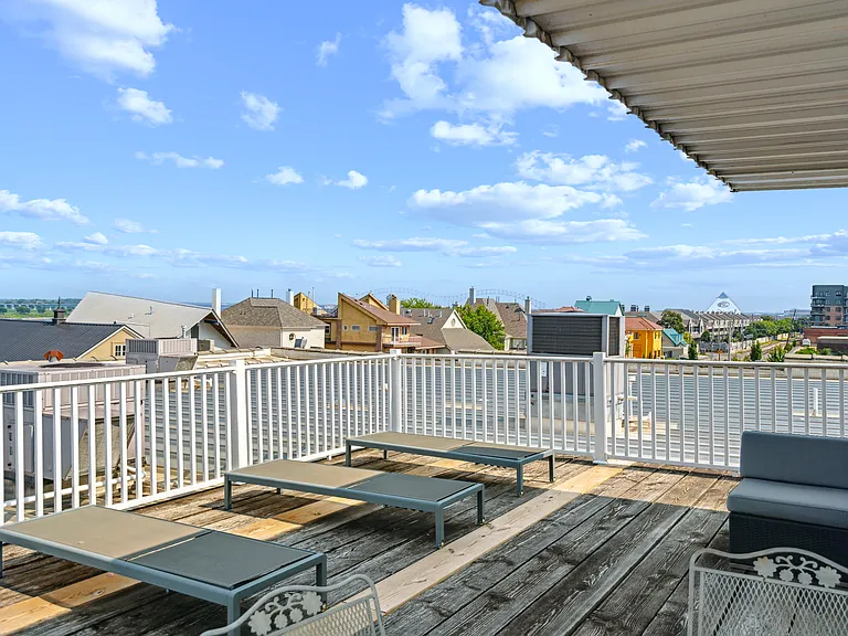 Panoramic Roof Deck of Downtown Skyline