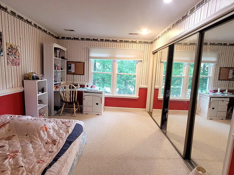Bedroom shares Jack and Jill Bathroom