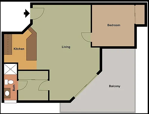Floor plan Jr-1 Bedroom