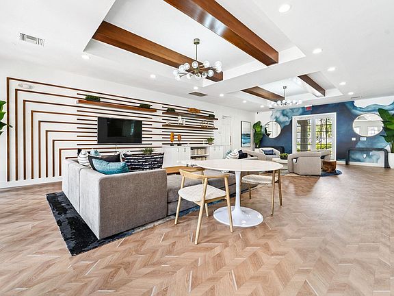 Freshly renovated resident clubroom