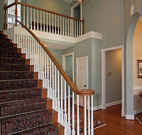 Another view of the entry way. Runner on stairs will stay with home.