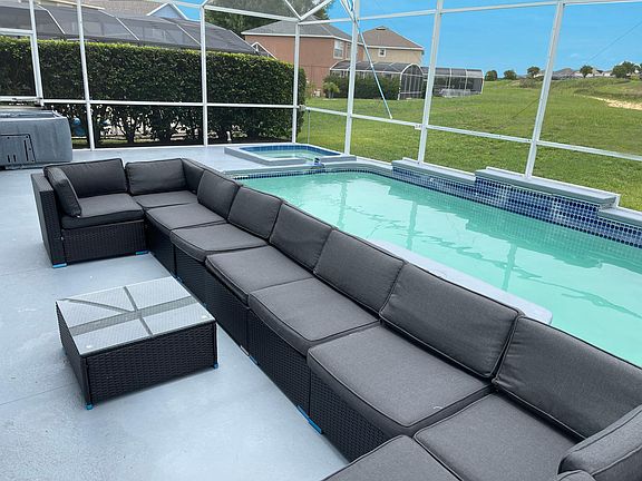 Entertaining Pool area overlooking the golf course