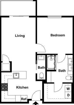 1 Bedroom A 1 Bedroom A