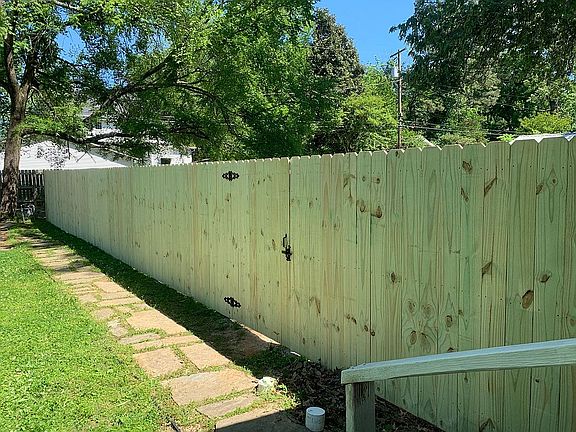 Back yard fencing 
