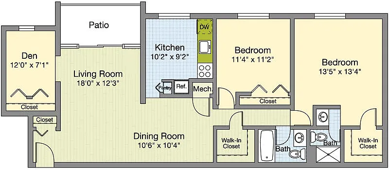 Floor plan Denmark - with Den