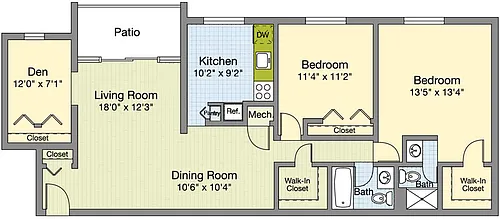 Floor plan Denmark - with Den