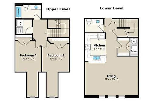 Floor plan 2309 knapp 2bd - 2 Story