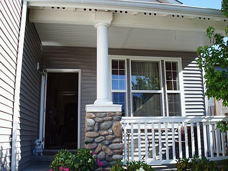 Beautiful entry with a front porch.
