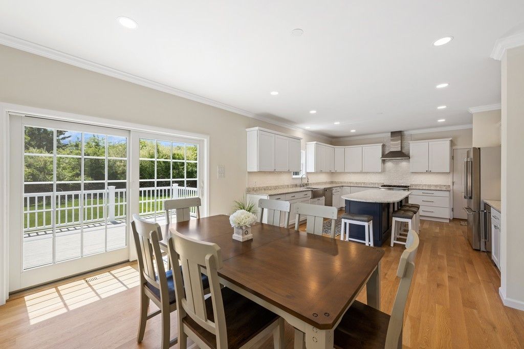 Dining open to kitchen