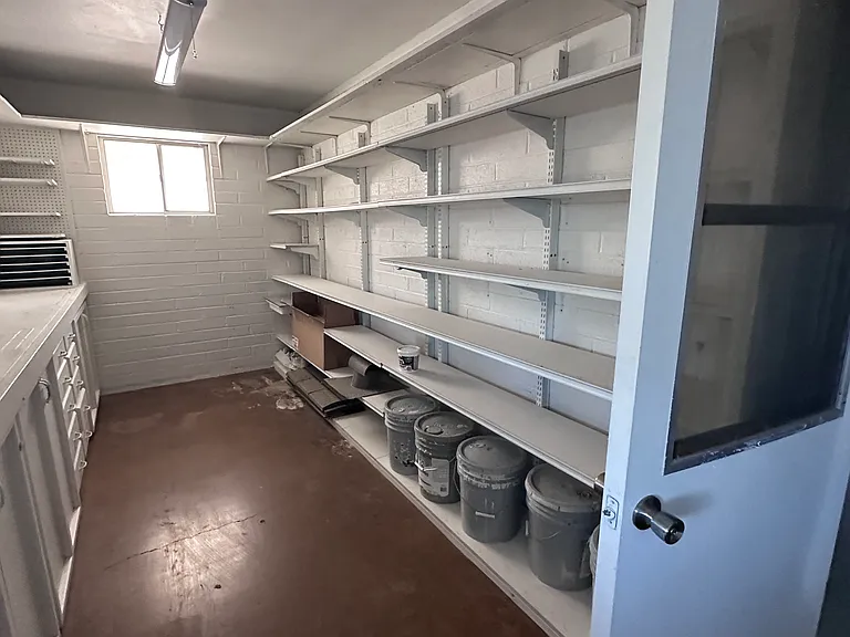 Workroom off garage