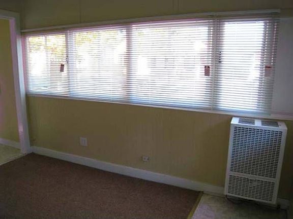 Mini blinds throughout