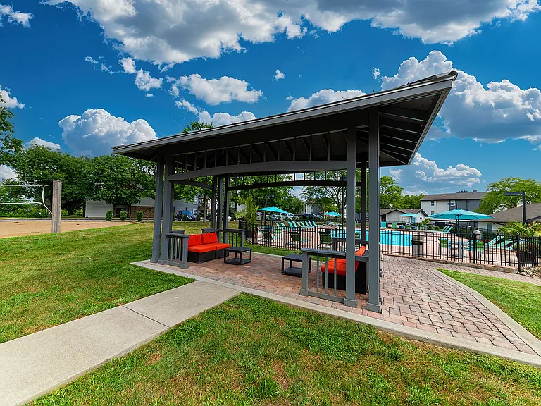 Pavilion with Lounge Sets