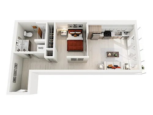 Floor plan 1x1 Urban ZA 598