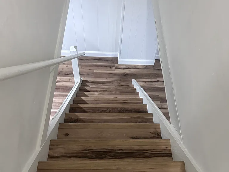 Stairs to finished lower level