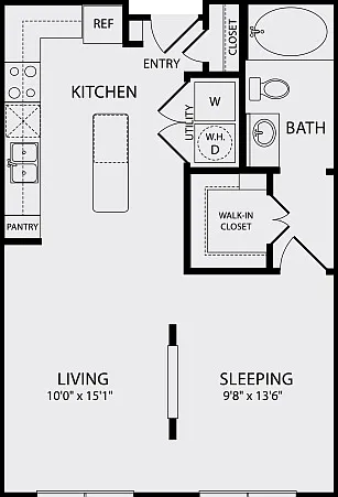 Studio | 1 Bath | 650 SQFT Studio | 1 Bath | 650 SQFT