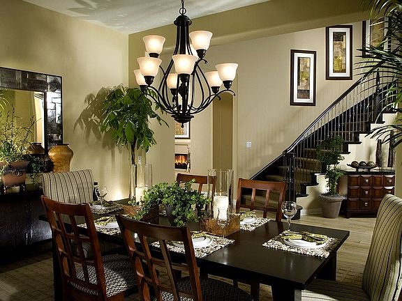 Dining room of model