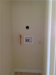 Washer and Dryer Hookup