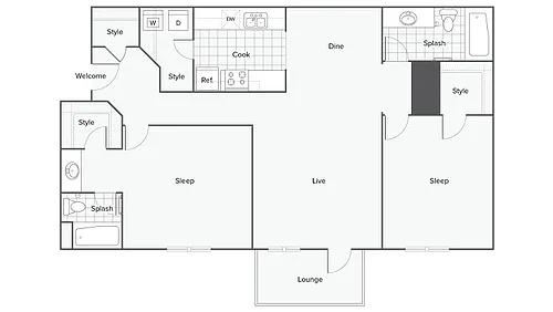 Floor plan Azalea LURA 50