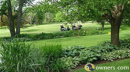golf course view from backyard