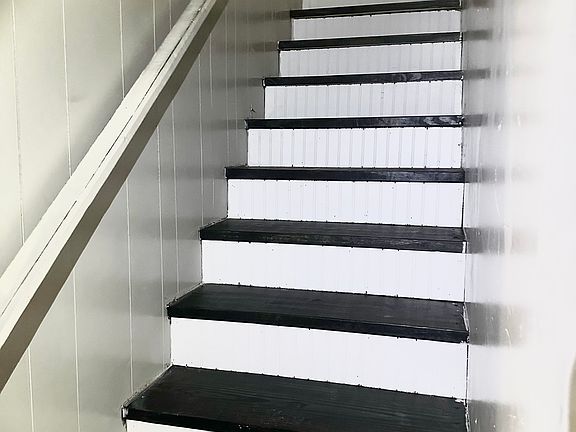 Newly updated hardwood stairs
