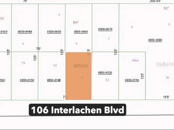106 Interlachen Blvd Lot 13, Interlachen, FL 32148