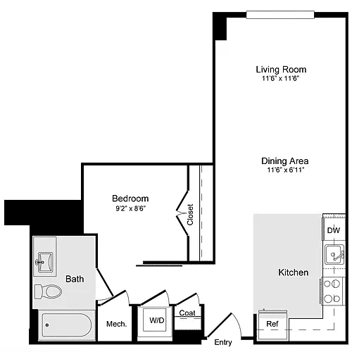 Floor plan E-2 Junior
