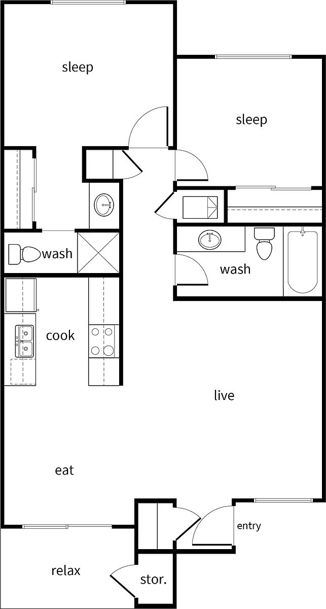 Floor plan B3 60