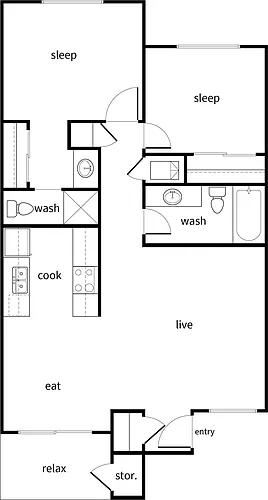Floor plan B3 60