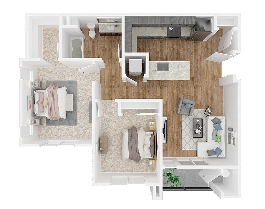 Floor plan 2X1 B