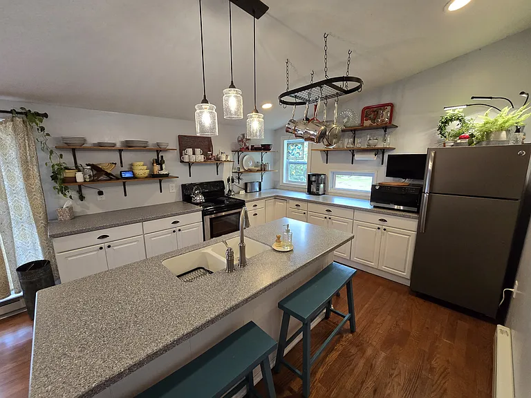 Kitchen island with seating