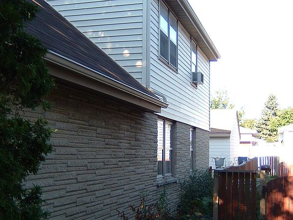 North side of house