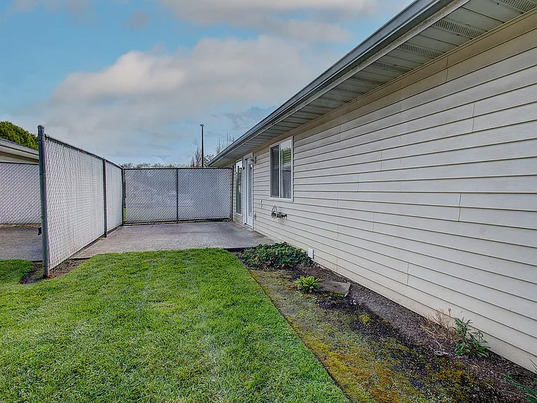 Patio with backyard