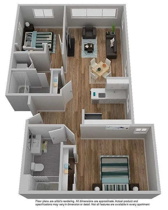 Floor plan D-2X2