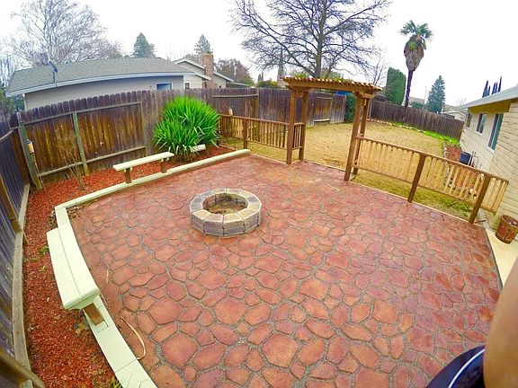 Huge backyard with Fire pit
