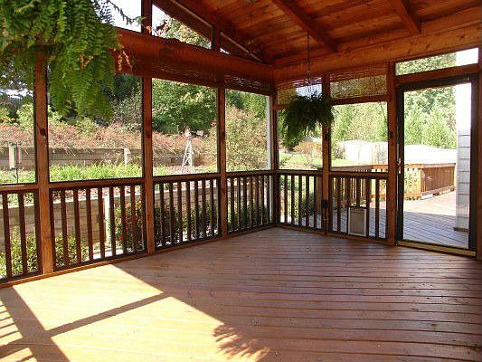 Enjoy quiet evenings on your screened-in porch.