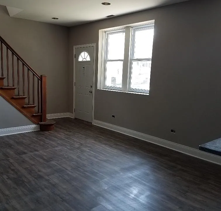 living room connected with kitchen for an open floor plan