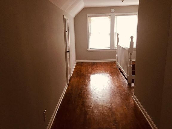 View from bedroom, bath on right side then stairway