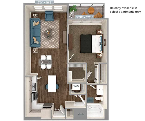 Floor plan AM15-D1-715