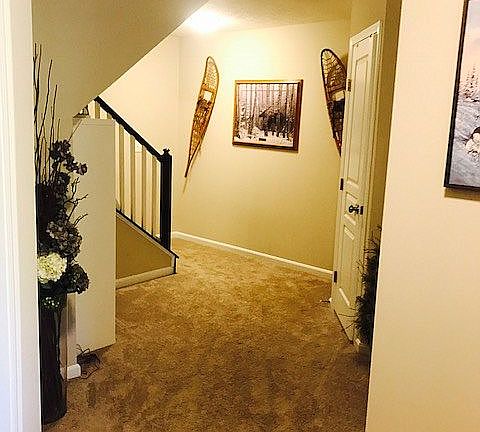 Hallway to stairs