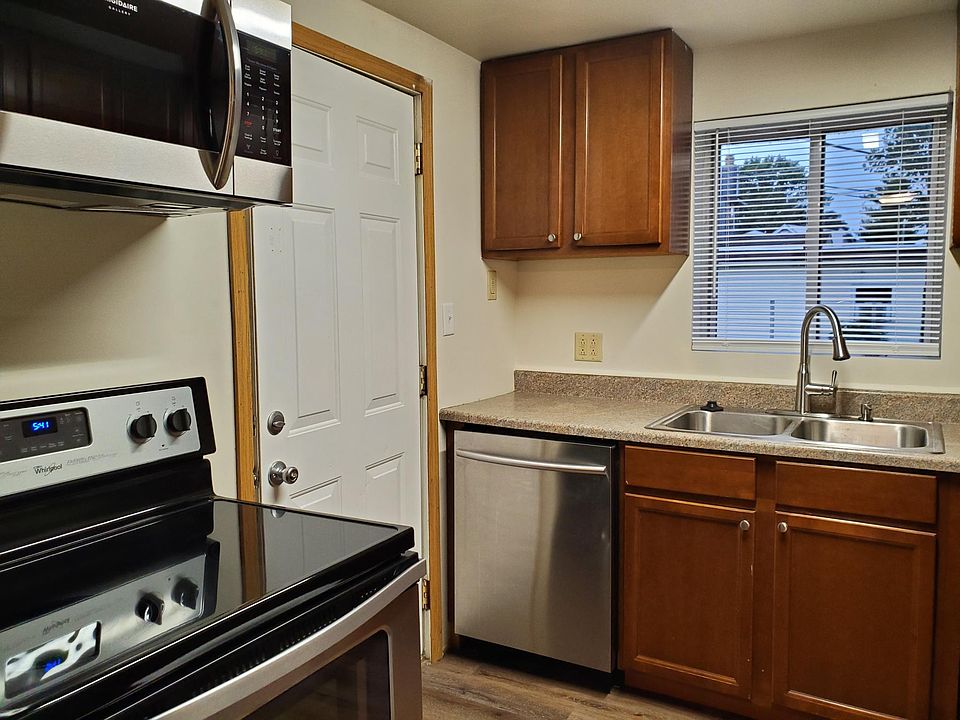 New stainless and black appliances