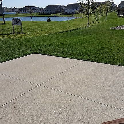 View of pond from patio