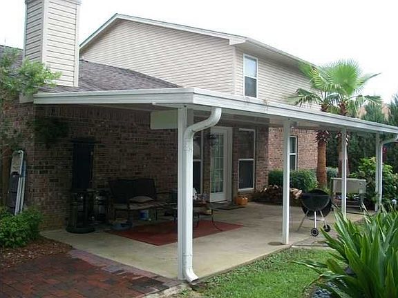 Back covered porch.