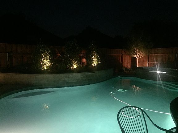 Pool with accent lighting