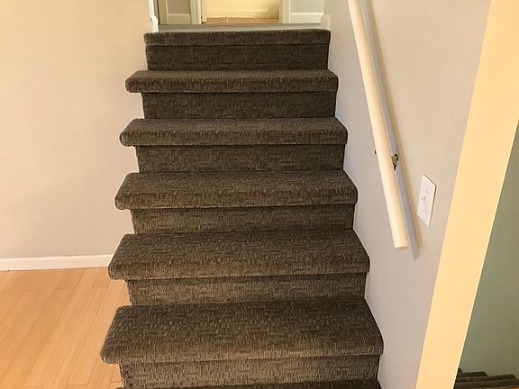 New carpet on stairs and hallway