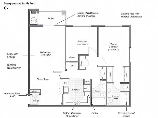 Floor plan Model C7